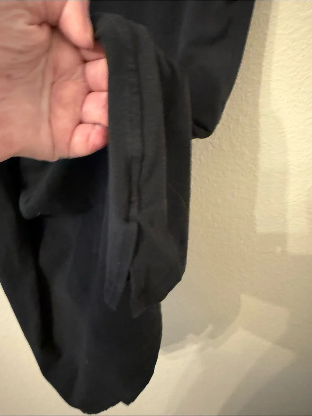 lululemon athletica Black Short Sleeve Midi Tee Dress